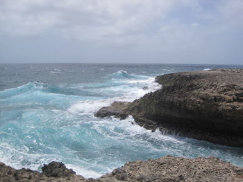 Scenic view of sea against sky