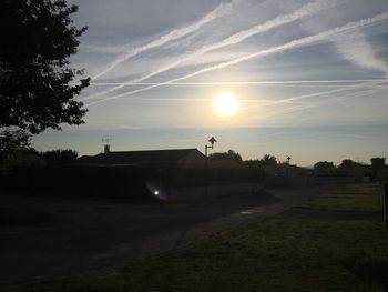 Scenic view of landscape at sunset