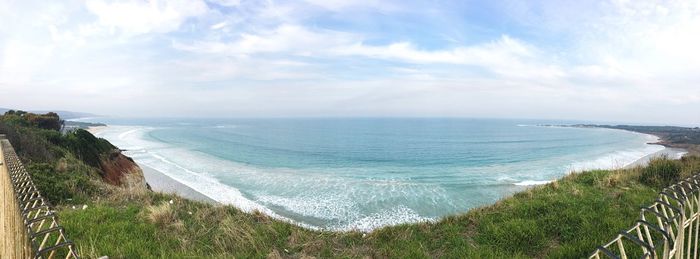 Panoramic view of sea against sky