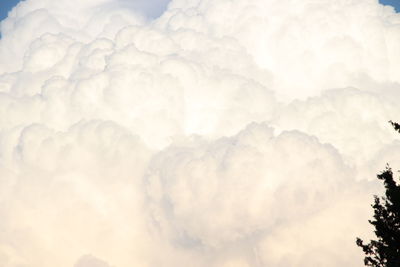 Low angle view of clouds in sky