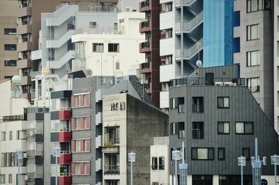 Full frame shot of residential buildings