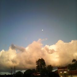 Low angle view of cloudy sky