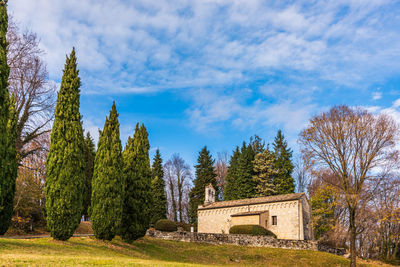 Castle and fortified village of ragogna. middle ages to discover. friuli. italy