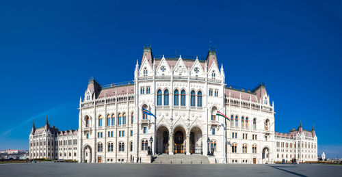 Hungary parliament building in a beautiful early spring day