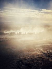 Scenic view of landscape against sky