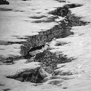 High angle view of rocks on beach