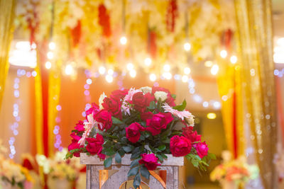 Close-up of rose bouquet