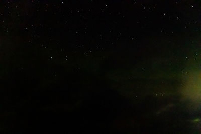 Low angle view of star field at night