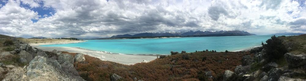 Panoramic view of sea against sky