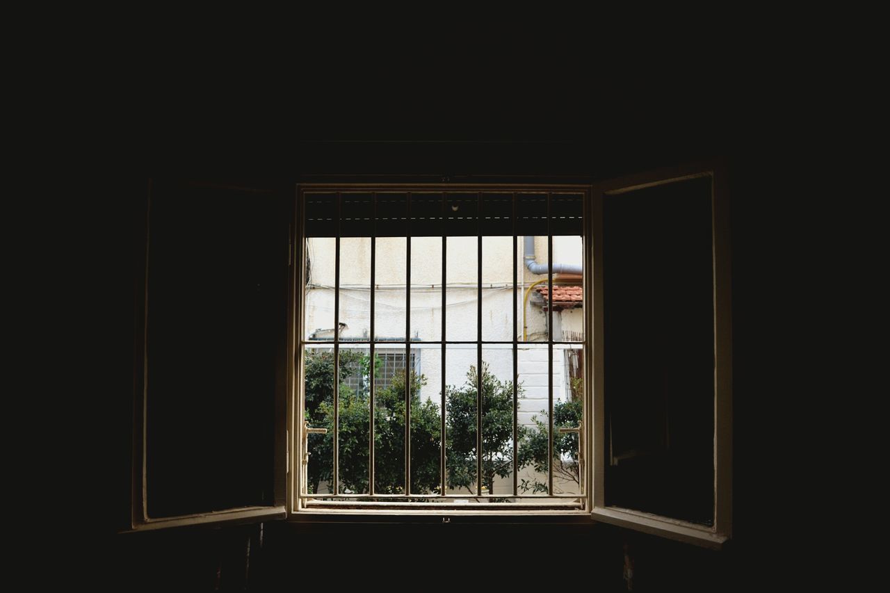 window, indoors, glass - material, house, closed, architecture, built structure, transparent, door, window frame, open, home interior, building exterior, curtain, no people, day, window sill, residential structure, entrance, safety