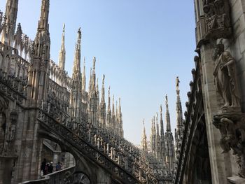 Panoramic view of historic building against clear sky