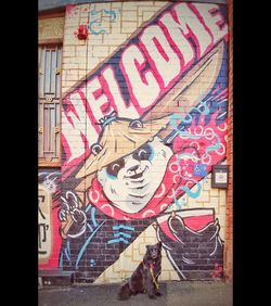Graffiti on wall