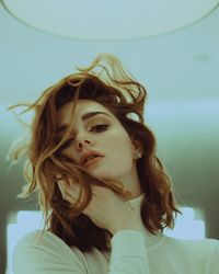 Portrait of beautiful young woman