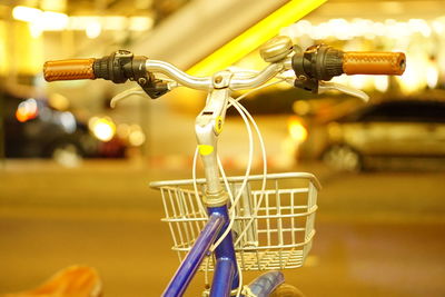 Close-up of bicycle