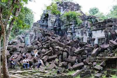 Panoramic view of a temple