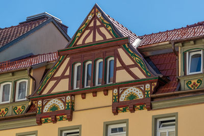 Low angle view of building against sky