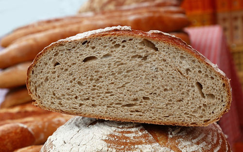 Close-up of breads