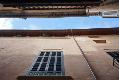 Low angle view of building against sky