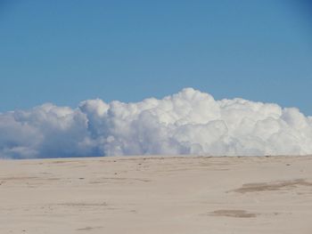 Scenic view of arid landscape against sky