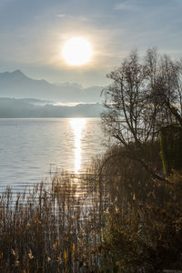 Sunset on the wörthersee. klagenfurt. austria