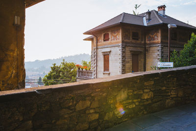 View of old building against sky