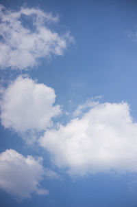 Low angle view of clouds in sky