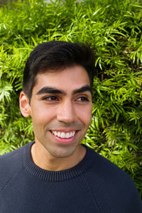 Portrait of young man smiling