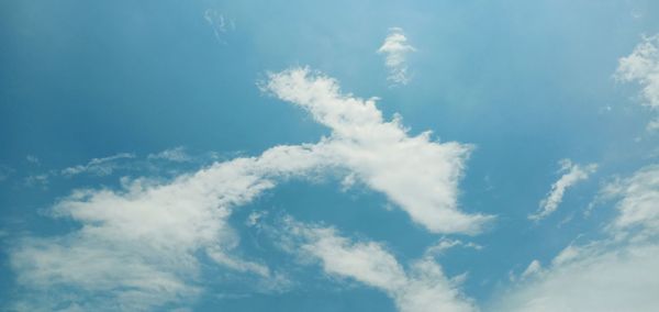 Low angle view of clouds in sky