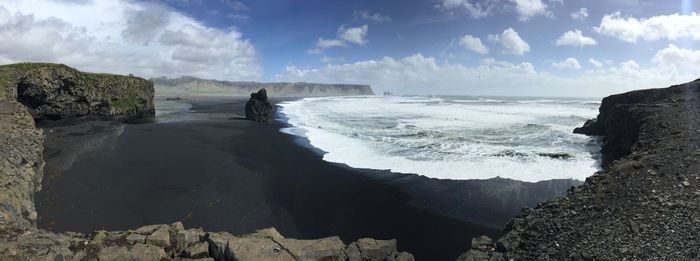 Panoramic view of sea against sky