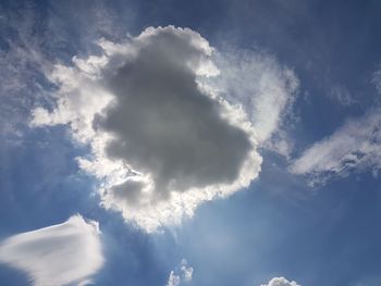 Low angle view of cloudy sky