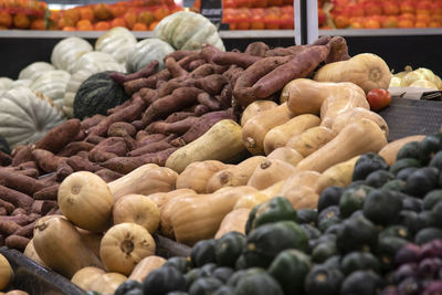 Vegetables for sale in market