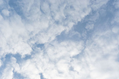 Low angle view of clouds in sky