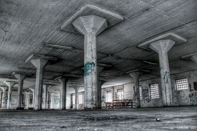 Low angle view of abandoned building