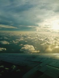 Aerial view of cloudscape against sky