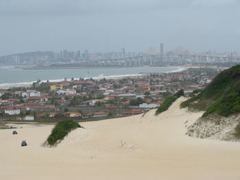 View of river in city
