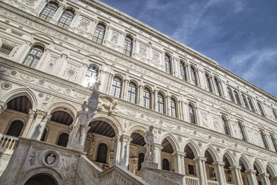 Low angle view of historical building against sky