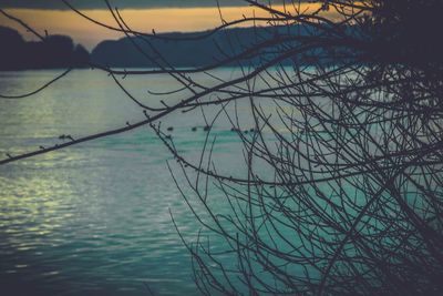 Close-up of sea against sky
