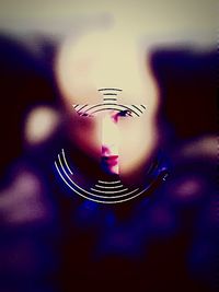 Close-up of illuminated lamp