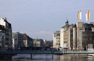 View of buildings at waterfront