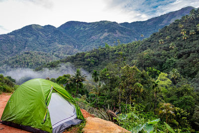 Solo traveller camping experience