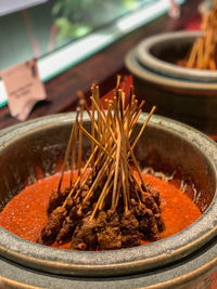 Close-up of food in container