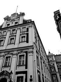 Low angle view of building against clear sky