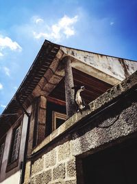 Low angle view of built structure against sky