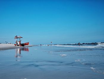 Boats in sea