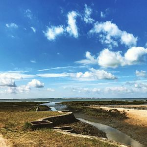 Scenic view of landscape against sky