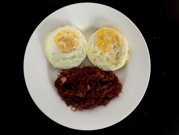 Close-up of food served in plate