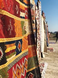 Close-up of multi colored hanging for sale