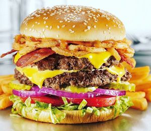 Close-up of burger