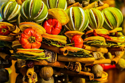 Close-up of fruits for sale at market