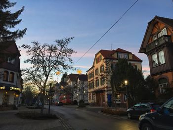 City street with buildings in background